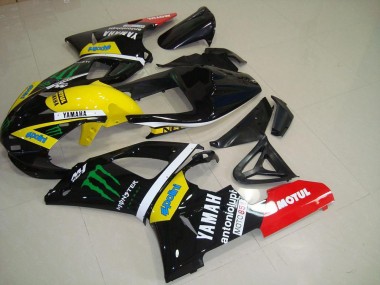 Comprar Carenados Moto Yamaha YZF R1 2000-2001 - Negro Brillante Amarillo Blanco Rojo Monstruo Motul