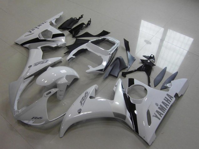 Comprar Kits Carenado Moto Yamaha YZF R6 2003-2004 - Blanco Negro Brillante