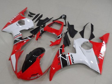 Comprar Kits Carenado Moto Yamaha YZF R6 2003-2004 - Blanco Rojo Negro Brillante