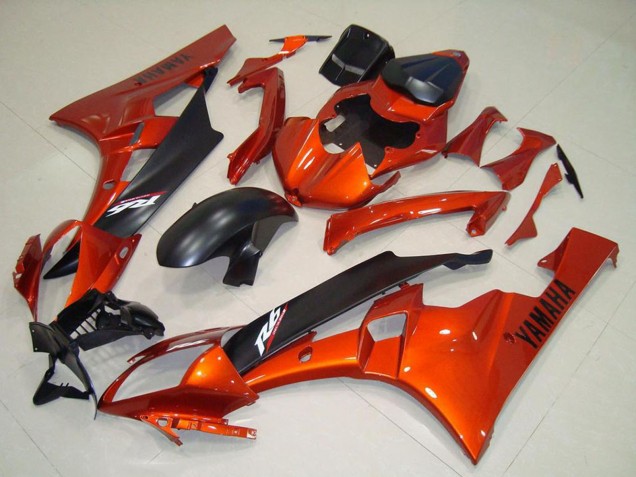 Comprar Carenado Moto Yamaha YZF R6 2006-2007 - Naranja Negro Mate