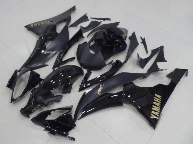 Comprar Carenados Moto Yamaha YZF R6 2008-2016 - Negro Brillante Negro Mate Oro Calcomanías