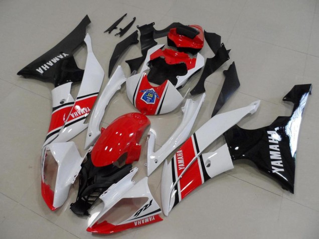 Comprar Carenado Moto Yamaha YZF R6 2008-2016 - Blanco Rojo Negro Brillante