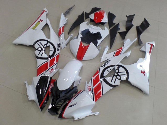 Comprar Kit Carenados Moto Yamaha YZF R6 2008-2016 - Blanco Rojo Negro Brillante