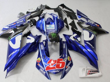 Comprar Carenado Moto Yamaha YZF R6 2017-2025 - Blanco Azul Verde Monstruo MoviStar