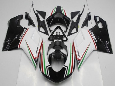 Comprar Kits Carenado Moto Ducati 848 2007-2014 - Blanco Rojo Verde Negro Brillante