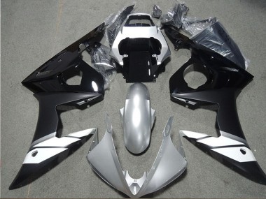 Comprar Carenados Moto Yamaha YZF R6 2003-2004 - Blanco Plata Negro Brillante Negro Mate