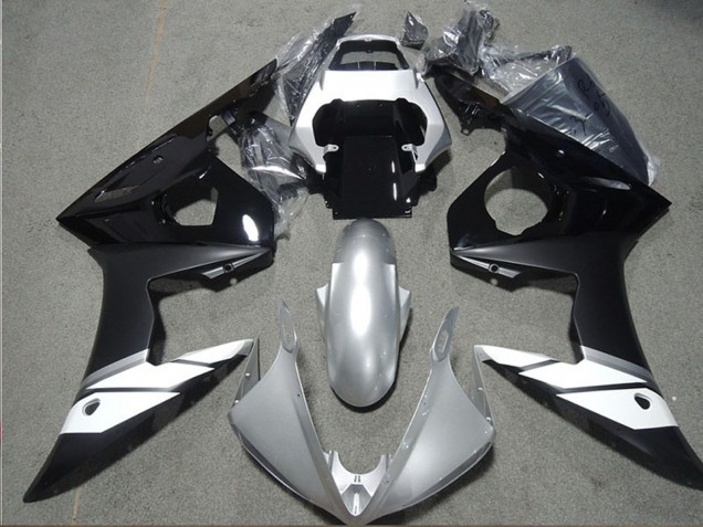 Comprar Carenados Moto Yamaha YZF R6 2003-2004 - Blanco Plata Negro Brillante Negro Mate