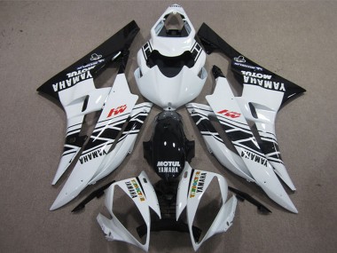 Comprar Carenados Moto Yamaha YZF R6 2006-2007 - Blanco Negro Brillante Motul