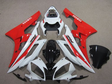 Comprar Carenado Moto Yamaha YZF R6 2006-2007 - Blanco Rojo Negro Brillante