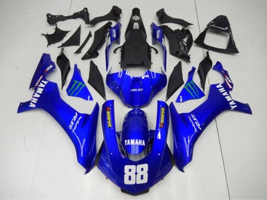 Comprar Carenados Moto Yamaha YZF R1 2015-2019 - Azul Verde Monstruo Akropovic