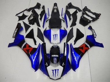 Comprar Carenados Moto Yamaha YZF R1 2015-2019 - Azul Blanco Negro Rojo Monstruo Akropovic