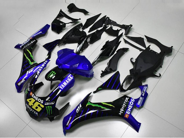 Comprar Carenados Moto Yamaha YZF R1 2015-2019 - Azul Blanco Negro Verde ENEOS Monstruo M1 46