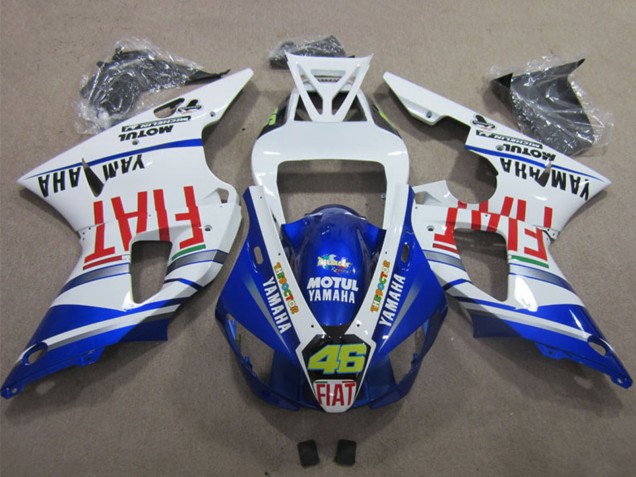 Comprar Carenados Moto Yamaha YZF R1 1998-1999 - Blanco Azul Rojo Motul Fiat 46