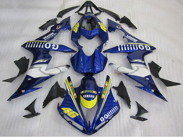 Comprar Carenados Moto Yamaha YZF R1 2004-2006 - Azul Amarillo Blanco Go 46