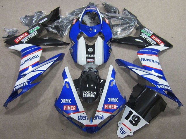 Comprar Carenados Moto Yamaha YZF R1 2004-2006 - Blanco Azul Negro Rojo Volvo Sterilgarda 19