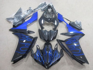 Comprar Carenado Moto Yamaha YZF R1 2007-2008 - Negro Brillante Azul Llama