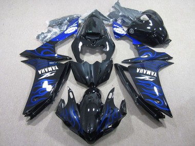 Comprar Carenados Moto Yamaha YZF R1 2007-2008 - Negro Brillante Azul Llama