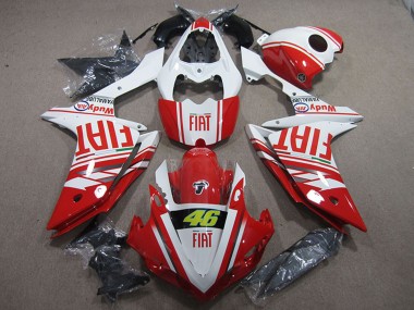 Comprar Carenados Moto Yamaha YZF R1 2007-2008 - Blanco Rojo Fiat 46