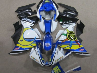 Comprar Carenados Moto Yamaha YZF R1 2009-2011 - Blanco Azul Amarillo Verde Monstruo Semakin Didepan