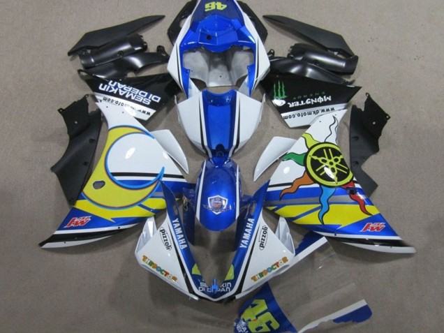 Comprar Carenados Moto Yamaha YZF R1 2009-2011 - Blanco Azul Amarillo Verde Monstruo Semakin Didepan