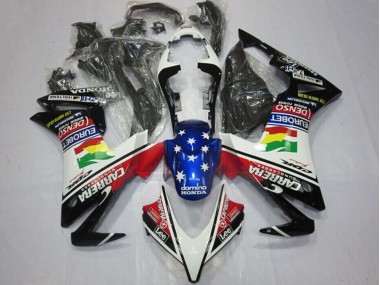 Comprar Carenados Moto Honda CBR500R 2013-2015 - Blanco Rojo Azul Negro Brillante Estrella Carrera Lee DENSO EuroBet