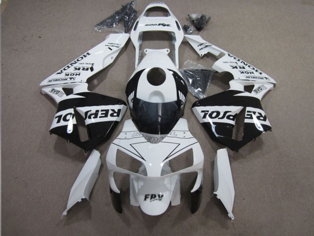 Comprar Carenados Moto Honda CBR600RR 2003-2004 - Blanco Negro Brillante Repsol