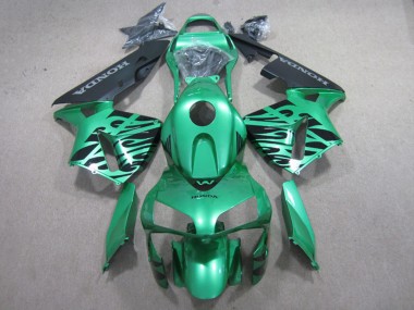 Comprar Carenados Moto Honda CBR600RR 2003-2004 - Verde Negro Llama