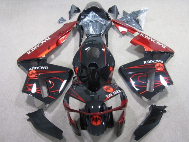 Comprar Carenados Moto Honda CBR600RR 2003-2004 - Negro Brillante Rojo RACARDI