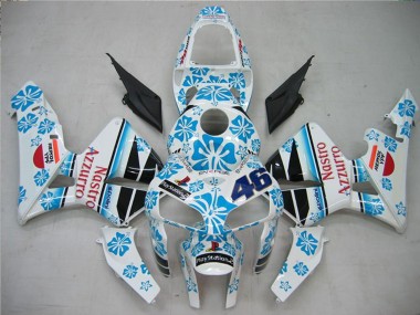 Comprar Carenados Moto Honda CBR600RR 2005-2006 - Blanco Azul Rojo Nastro Azzurro 46
