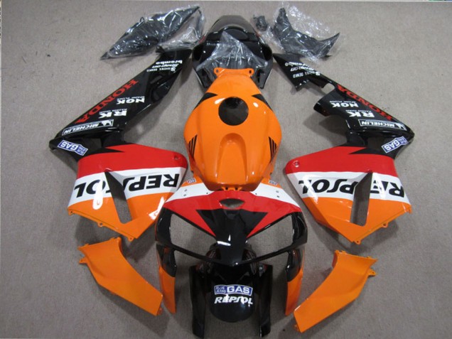 Comprar Kits Carenados Moto Honda CBR600RR 2005-2006 - Naranja Blanco Rojo Negro Brillante Repsol
