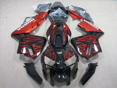 Comprar Carenado Moto Honda CBR600RR 2005-2006 - Negro Brillante Rojo Llama