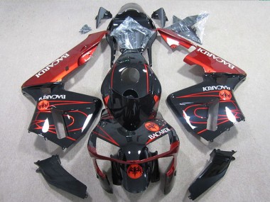 Comprar Carenados Moto Honda CBR600RR 2005-2006 - Negro Brillante Rojo BACARDI
