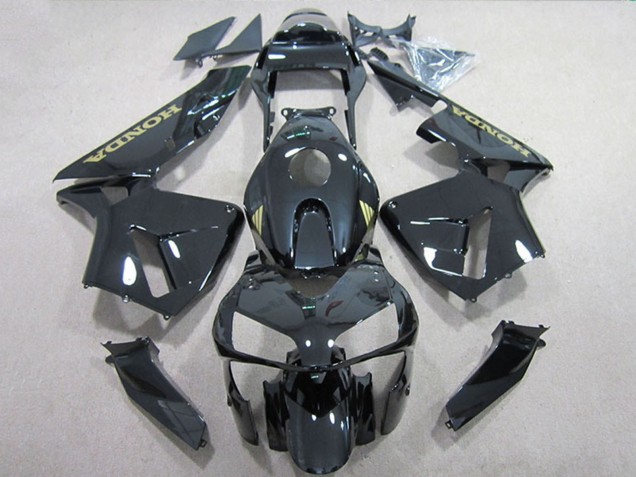 Comprar Carenados Moto Honda CBR600RR 2005-2006 - Negro Brillante Oro Calcomanía