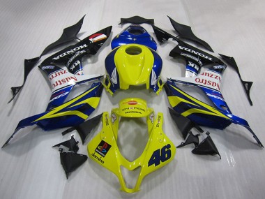 Comprar Carenado Moto Honda CBR600RR 2007-2008 - Amarillo Azul Blanco Negro Brillante Nastro Azzurro