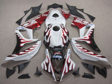 Comprar Carenados Moto Honda CBR600RR 2007-2008 - Blanco Rojo Negro Brillante Llama