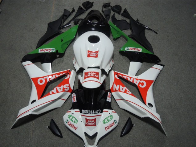 Comprar Carenados Moto Honda CBR600RR 2007-2008 - Blanco Rojo Verde San Carlo
