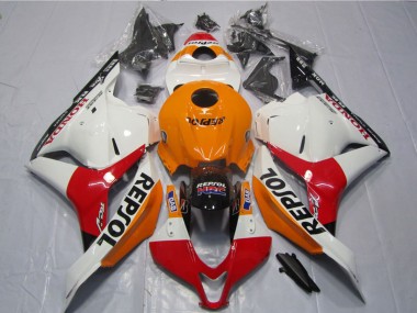 Comprar Kits Carenados Moto Honda CBR600RR 2009-2012 - Naranja Blanco Rojo Negro Brillante Repsol