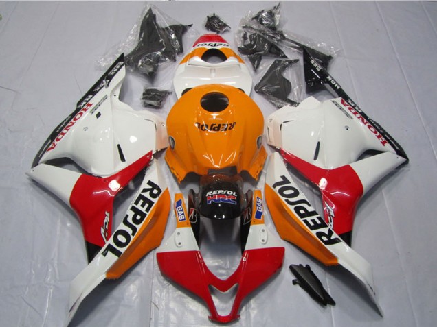 Comprar Kits Carenados Moto Honda CBR600RR 2009-2012 - Naranja Blanco Rojo Negro Brillante Repsol