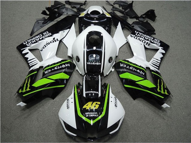 Comprar Carenados Moto Honda CBR600RR 2013-2026 - Blanco Verde Negro Brillante Semakin Didepan Monstruo