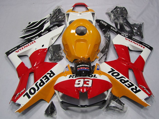 Comprar Carenado Moto Honda CBR600RR 2013-2026 - Naranja Blanco Rojo Negro Brillante Repsol 93