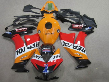 Comprar Carenados Moto Honda CBR1000RR 2012-2016 - Naranja Blanco Rojo Negro Brillante Repsol 1