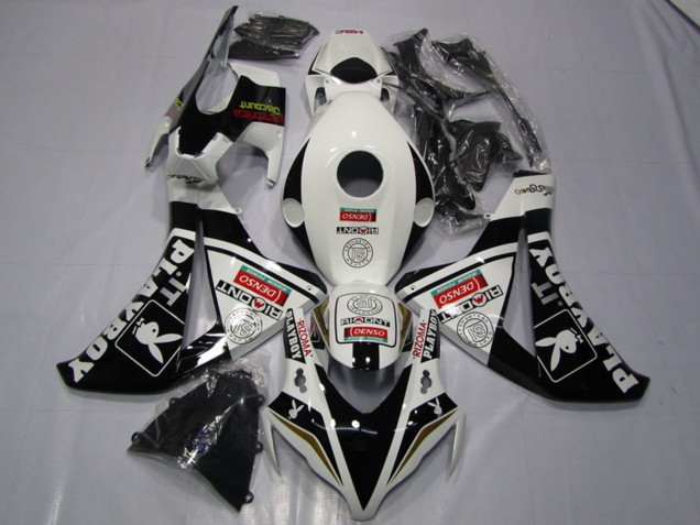 Comprar Carenados Moto Honda CBR1000RR 2008-2011 - Blanco Negro Brillante DENSO Playboy