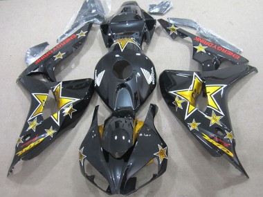 Comprar Carenados Moto Honda CBR1000RR 2006-2007 - Negro Brillante Oro Estrella Energy Drink