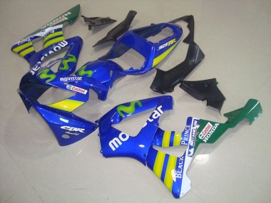 Comprar Carenados Moto Honda CBR900RR 929 2000-2001 - Azul Amarillo Verde MoviStar Castrol