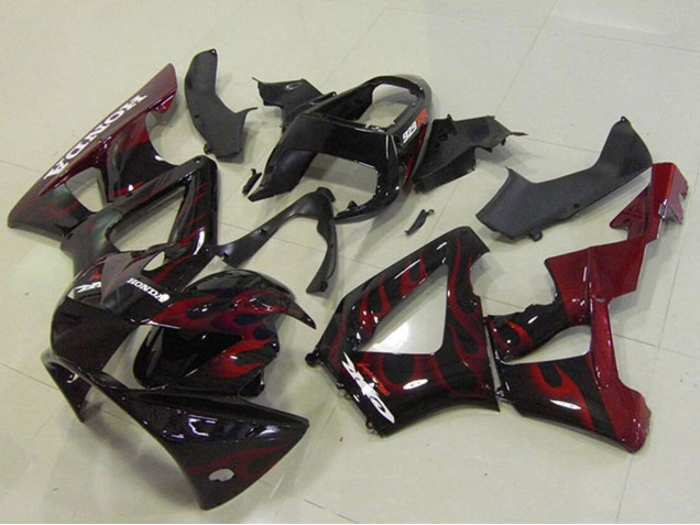 Comprar Carenados Moto Honda CBR900RR 929 2000-2001 - Negro Brillante Rojo Llama