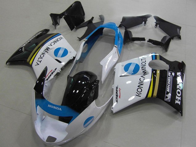 Comprar Carenados Moto Honda CBR1100XX Blackbird 1996-2007 - Blanco Azul Negro Brillante Konica Minolta