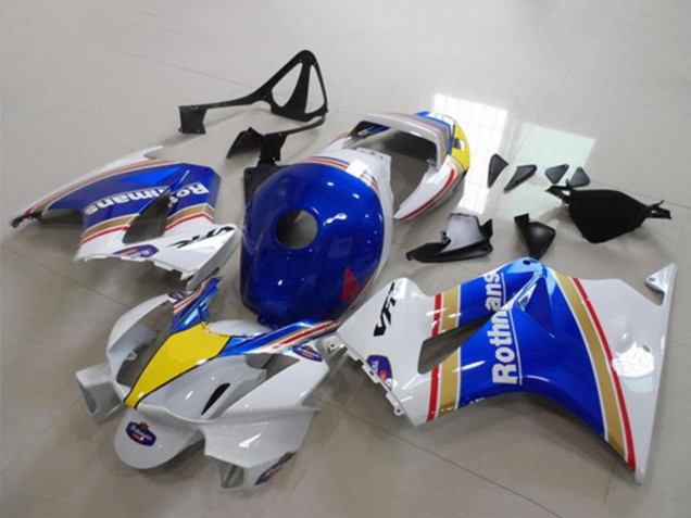 Comprar Carenados Moto Honda VFR 800 2002-2013 - Blanco Azul Amarillo Rothmans