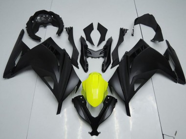 Comprar Carenados Moto Kawasaki ZX300R 2013-2018 - Negro Mate Amarillo