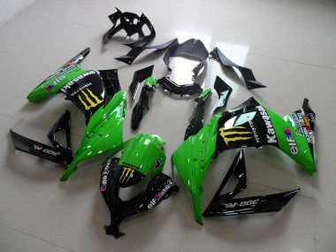Comprar Carenados Moto Kawasaki ZX300R 2013-2018 - Verde Negro Brillante Amarillo Elf Touch4 Monstruo