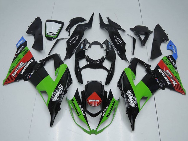 Comprar Carenados Moto Kawasaki ZX6R 2013-2018 - Negro Brillante Verde Rojo Azul Motocard
